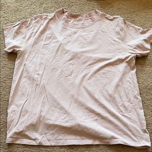 Men's Classic Crew Neck T-Shirt in Light Pink